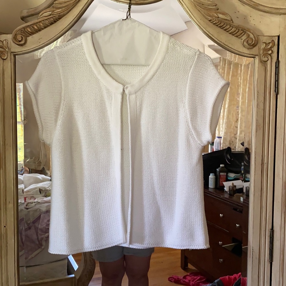 Banana Republic Short-sleeved Sweater, White